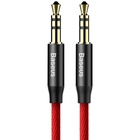 Кабель мультимедийный Jack 3.5mm Yiven M30 M/M 1m red-black Baseus (CAM30-B91) U0806692