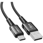Дата кабель USB 2.0 AM to USB-C 1.2m 3A nylon C1-04 black Acefast (6974316280545) U1067377