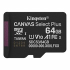 Карта пам'яті Kingston 64GB microSDXC class 10 UHS-I V10 A1 Canvas Select Plus (SDCS3/64GBSP) U1096904