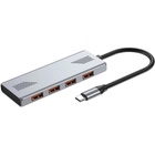 Концентратор Gembird USB-C 4-in-1 4xUSB 3.2 silver (UHB-CM-U310-A4-01) U1191691