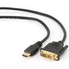 Кабель мультимедийный HDMI to DVI 18+1pin M, 7.5m Cablexpert (CC-HDMI-DVI-7.5MC) U0075302