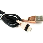 Дата кабель USB 2.0 AM to Lightning 1.0m black Dengos (NTK-L-SET-BLACK) U0813000