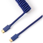 Дата кабель USB 2.0 AM to USB-C 1.36m Coiled blue Keychron (CABL_KEYCHRON) U1073682