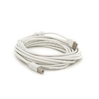 Кабель для принтера USB 2.0 AM/BM 5.0m ferrite white Voltronic (YT-AM/BM-5.0W) U1083958