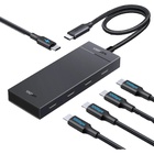 Концентратор Ugreen USB-C to 4xUSB-C 3.2 Gen2 10Gbps + PD CM806 black (55334) U1107249