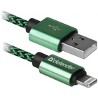 Дата кабель USB 2.0 AM to Lightning 1.0m ACH01-03T 2.1A green Defender (87810) U0419244