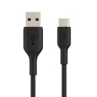Дата кабель USB 2.0 AM to USB-C 0.15m 15W PVC black Belkin (CAB001BT0MBK) U1156605