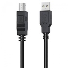 Кабель для принтера USB 2.0 AM/BM 3.0m black HP (DHC-PT100-3M) U1068266