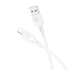 Дата кабель USB 2.0 AM to Lightning 1.0m Lenny silicone BX113 white BOROFONE (6941991115400) U1067124