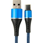 Дата кабель USB 2.0 AM to Type-C 1.0m blue Dengos (NTK-TC-MT-JEANS) U0813008