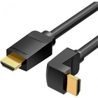 Кабель мультимедійний HDMI M to HDMI M 2.0m V2.0 4K60Hz 90° corner PVC black Vention (AARBH) U1167862