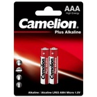 Батарейка Camelion AAA LR03/2BL Plus Alkaline (LR03-BP2) U0447177