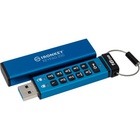 USB флеш накопичувач Kingston 16GB IronKey Keypad 200 Blue USB 3.2 (IKKP200/16GB) U0911708
