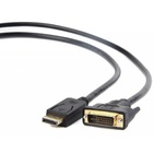 Кабель мультимедийный Display Port to DVI 24+1pin, 1.8m Cablexpert (CC-DPM-DVIM-1.8М) U0169586