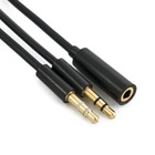 Кабель мультимедийный Jack 3.5mm to 2xJack 3.5 F EXTRADIGITAL (KBA1646) U0150461