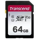 Карта памяти Transcend 64GB SDXC class 10 UHS-I U3 V30 (TS64GSDC300S) U0309095