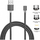 Дата кабель USB 2.0 AM to Lightning + Micro 5P + Type-C 1.2m Magneto gre XoKo (SC-350MGNT-GR) U0454491