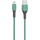 Дата кабель USB 2.0 AM to Lightning 1.0m PD-B51i Green Proda (PD-B51i-GR) U0789481