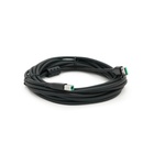 Кабель для принтера USB 2.0 AM/BM 5.0m ferrite black VEGGIEG (V-U207) U1083969