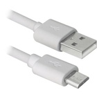 Дата кабель Defender USB08-10BH USB - Micro USB, white, 3m (87468) U0248097