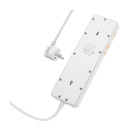 Мережевий фільтр живлення HOCO AC13A 5 роз, 3 USB, USB-C, 17W, 1,5м, White (AC13A/W) U1195567