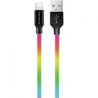 Дата кабель USB 2.0 AM to Lightning 1.0m multicolor ColorWay (CW-CBUL016-MC) U0446706