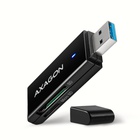 Зчитувач флеш-карт AXAGON USB-A 3.2 to SD/microSD 5Gbps black (CRE-S2N) U1172975