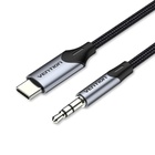 Кабель мультимедійний USB-C to 3.5mm M 1.0m gray Vention (BGKHF) U1179422