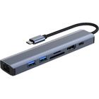 Концентратор Dynamode 7-in-1 USB-C to HDTV 4K/30Hz, 2хUSB3.0, RJ45, USB-C PD 100W, SD/MicroSD (BYL-2303) U0865454