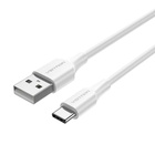 Дата кабель USB 2.0 AM to USB-C 1.0m 3A white Vention (CTHWF) U1125564