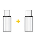 Перехідник Lightning F to USB-C M 2PCS silver XoKo (XK-AC025-SL2) U1091673