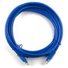 Патч-корд 1м, RJ-45, Cat.5e, CU, медь, синий Ritar (PCR-CU/1Be / 04270) U0534728