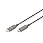 Кабель мультимедійний HDMI M to HDMI M 30m 8K AOC hybrid-fiber black Digitus (AK-330126-300-S) U1156604