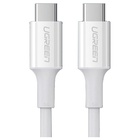 Дата кабель USB-C to USB-C 1.0m US300 20V/5A 100W White Ugreen (60551) U0764001