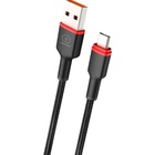 Дата кабель USB-C to USB-C 1.0m 2.4A X203 black WUW (6972573336203) U1067673