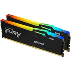 Модуль пам'яті для комп'ютера DDR5 64GB (2x32GB) 5600 MHz Beast RGB EXPO Black Kingston Fury (ex.HyperX) (KF556C36BBE2AK2-64) U1074374