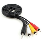 Кабель мультимедийный Jack 3.5mm male 4-pin to 3RCA 2.0m Cablexpert (CCA-4P2R-2M) U0291855