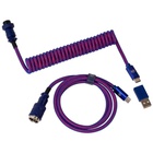 Дата кабель USB 2.0 AM to USB-C 1.08m Premium Coiled Aviator Straight purple Keychron (CAB1_KEYCHRON) U1073686