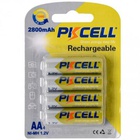 Аккумулятор PKCELL AA R6 NiMH 2800mAh * 4 (PC/AA2800-4B) U0461861