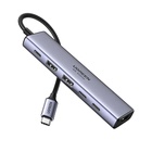 Концентратор Ugreen USB-C to HDMI + 2xUSB 3.2 + 2xUSB-C 3.2 + PD CM511 gray (35999) U1107242