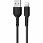 Дата кабель USB 2.0 AM to Lightning 1.0m 2A PVC BX16 black BOROFONE (6957531099512) U1067128