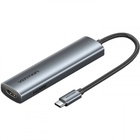 Концентратор VENTION USB-C 5-in-1 HDMI + USB 3.0 + USB 2.0 + USB-C 2.0 + PD 100W (TGLHB) U1142036