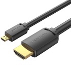 Кабель мультимедійний HDMI M to HDMI micro M 2.0m V2.0 4K60Hz 18Gbps black Vention (AGIBH) U1167877