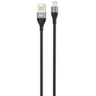 Дата кабель USB 2.0 AM to Lightning 1.0m 2.4A double-side grey XO (NB188-L-1-GR) U1093038