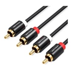 Кабель мультимедійний 2xRCA M to 2xRCA M 1.0m black Vention (VAB-R06-B100) U1125678