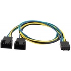 Кабель Cooling Baby 4-pin PWM to 2 x 4-pin PWM Power Y Splitter (CBFA04 - 35) U0640178