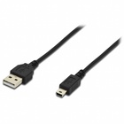 Дата кабель DIGITUS USB 2.0 AM to mini-B 5P 1.8m (AK-300130-018-S) U0218425