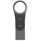 USB флеш накопитель Silicon Power 64GB Mobile C80 Silver USB 3.0 (SP064GBUC3C80V1S) U0142104