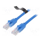 Патч-корд 1м, UTP cat 6 RJ-45 blue Vention (IBELF) U1125618