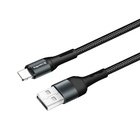 Дата кабель USB 2.0 AM to Lightning 1.0m nylon black ColorWay (CW-CBUL045-BK) U0624083
